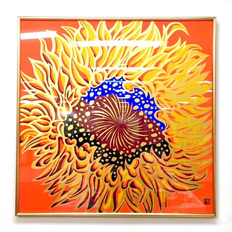 新作】シルクスクリーン 70×70 | 木村英輝 -キーヤン